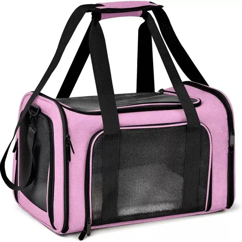 TravelPaw™ Airline-Approved Pet Carrier Bag – Breathable & Foldable