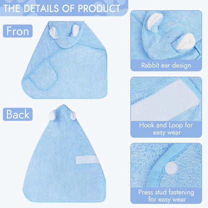 DryPaws™ Quick-Dry Pet Bathrobe – Ultra Soft Hooded Dog Towel Robe