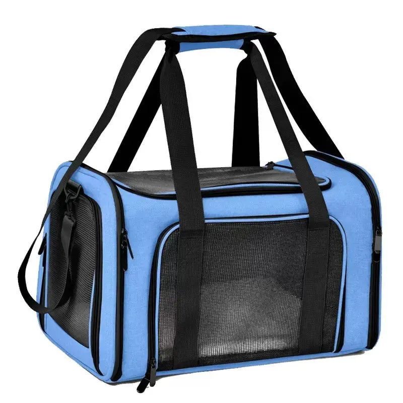 TravelPaw™ Airline-Approved Pet Carrier Bag – Breathable & Foldable