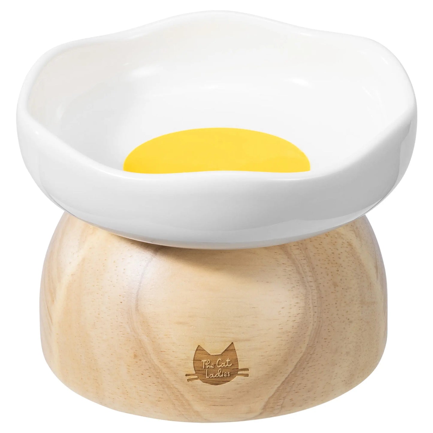 EggNest™ Elevated Cat Bowl – Cute Modern Feeding Dish