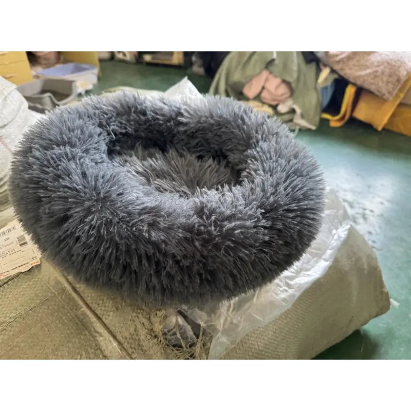 CozyCircle™ Plush Cat Nest Bed – Soft All-Season Pet Lounger